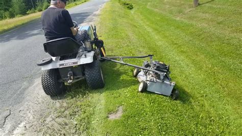 How To Mow The Ditches In Style Youtube