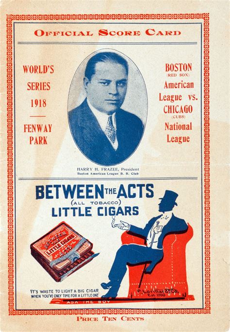 1918 World Series Chicago Cubs Vs Boston Red Sox SportsPaper Wiki