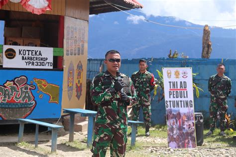 Satgas Yonif 330 Sukseskan Program Pemerintah Gelar Program TNI AD