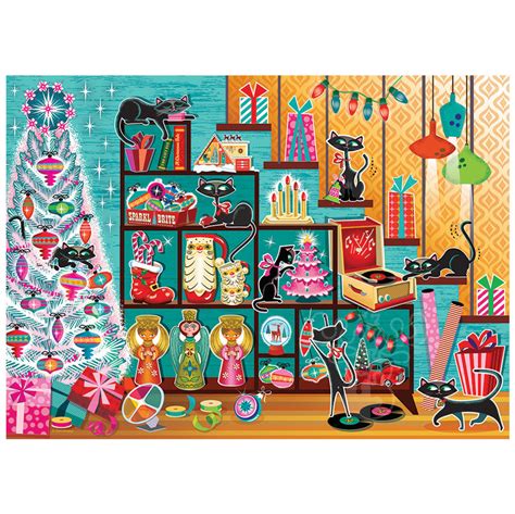 Cobble Hill Christmas Cats Puzzle 1000pcs Puzzles Canada