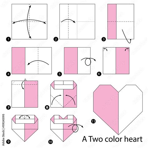 Origami Instructions Heart