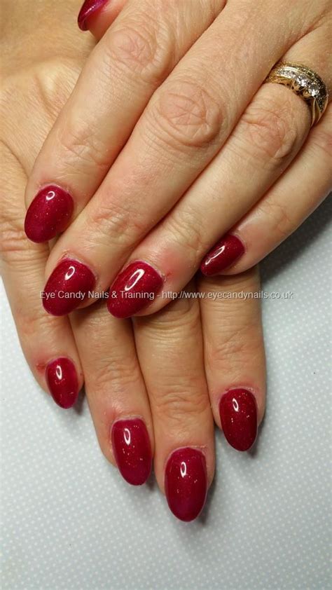 Eye Candy Nails And Training Ruby Slippers Red Gel Polish Over Acrylic