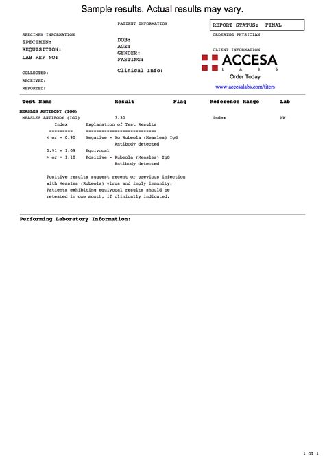 Titer Test Near You - Vaccine Titer Blood Testing | Accesa Labs