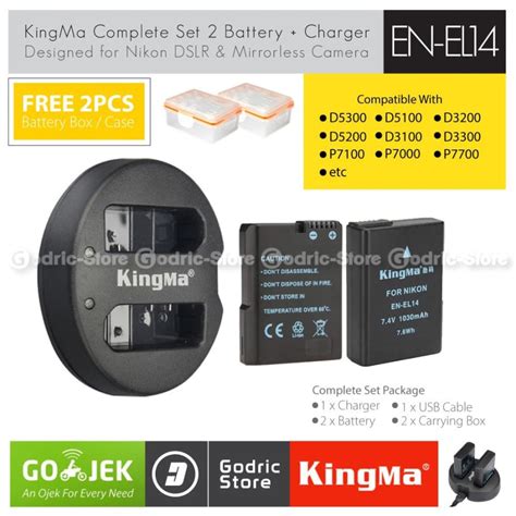 Jual Kingma Paket Complete Battery Charger Set En El D D