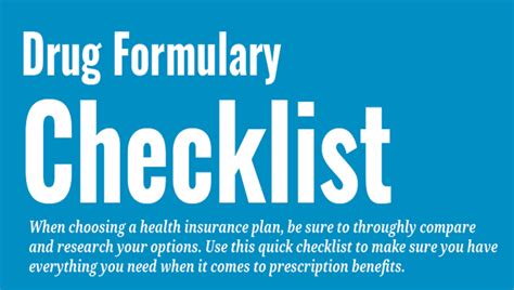 Drug Formulary Checklist Education Resource Library