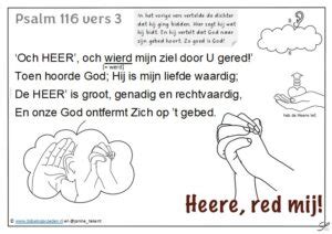 Psalm 116 Vers 3 Kleurplaat BijbelsOpvoeden Nl