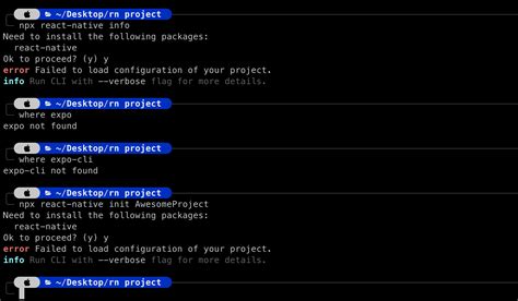Npx React Native Info And Npx React Native Init Fails With Error