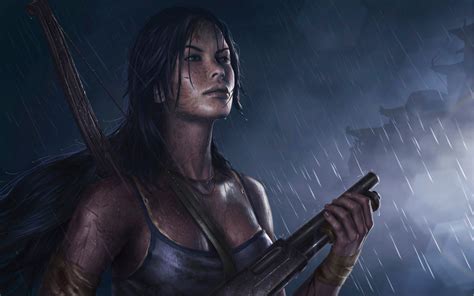 Video Games Video Game Characters Tomb Raider Midnight Video Game Girls Darkness