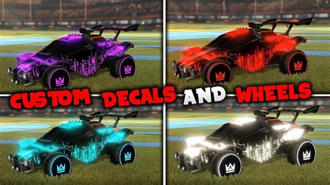 New Custom Textures Wheels On Rocket League Showcase Youtube