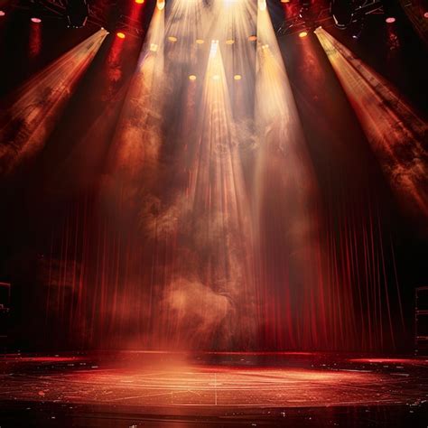 Theaterstagespotlightbackground Premium Ai Generated Image