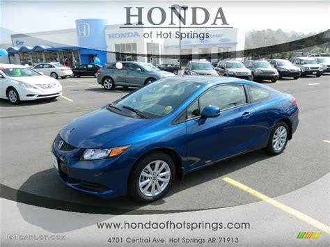 2012 Dyno Blue Pearl Honda Civic Ex L Coupe 62312329 Photo 9 Car Color Galleries