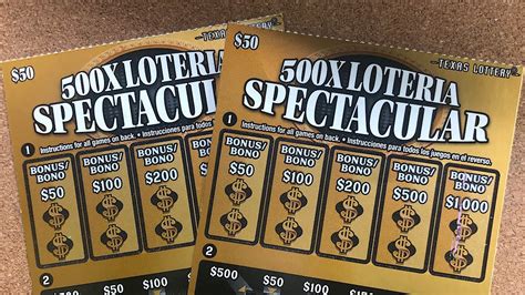 50 500X Loteria Spectacular Texas Lottery Scratch Off Tickets YouTube