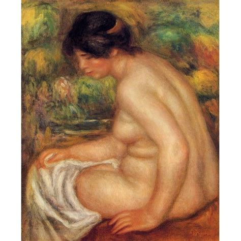 Seated Nude In Profile Gabrielle Renoir Oil Painting Reproduction