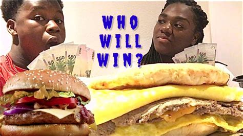 Giant Burger Challenge We Bet 600 Youtube