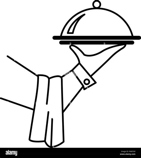 Clipart Waiter With Tray