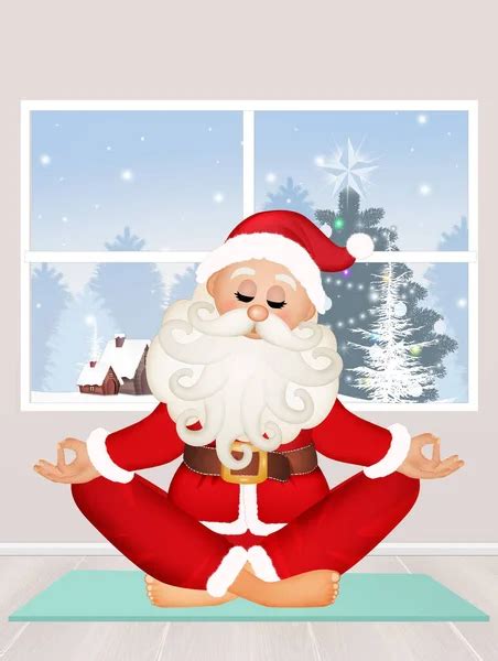 Santa Yoga Cartoon Stock Photos Royalty Free Santa Yoga Cartoon Images