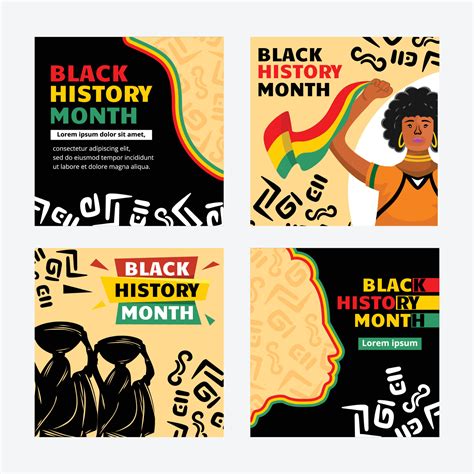 Celebrate African American History Month Social Media Template