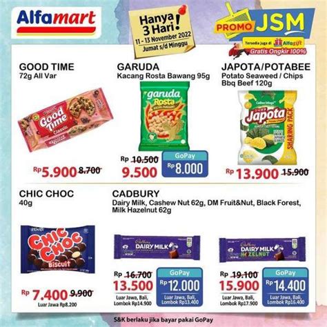 Promo JSM Alfamart Hari Ini 12 November 2022 Harga Hemat Hingga Hari