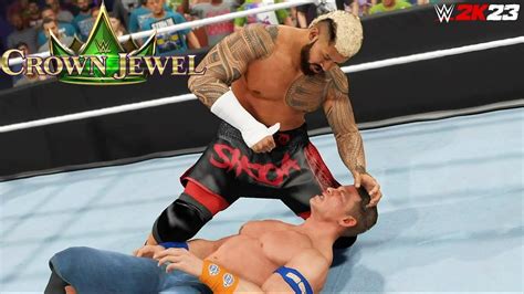 John Cena Vs Solo Sikoa Crown Jewel Highlights Wwe K