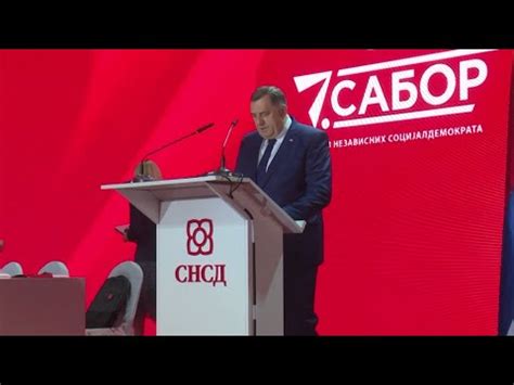 Dodik Reizabran Za Predsjednika SNSD A Na Saboru U Doboju 30 09 2023