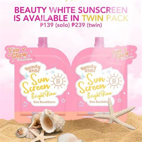 You Glow Babe Sunscreen Bright Glow Spf Pa Shopee Philippines