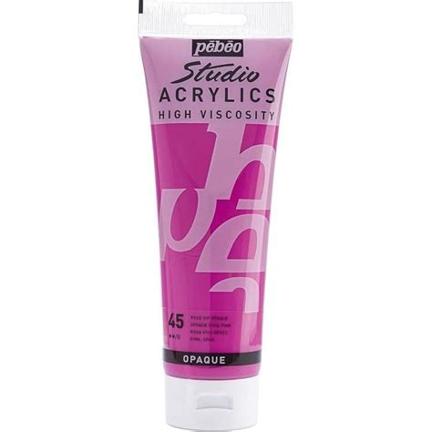 Acrylique Fine Studio Acrylics Peinture Acrylique Rose Rose Vif Opaque