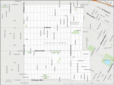 Los Angeles Neighborhood Map Gis Geography