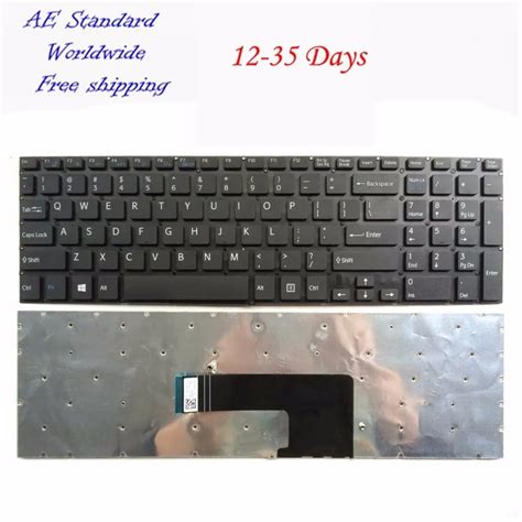 US Black New English Laptop Keyboard For SONY SVF 15 SVF152C SVF15A