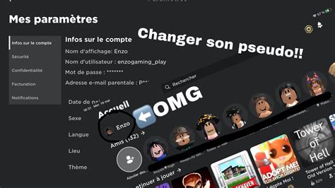 TUTO COMMENT CHANGER SON NOM DUTILISATEUR ROBLOX version française