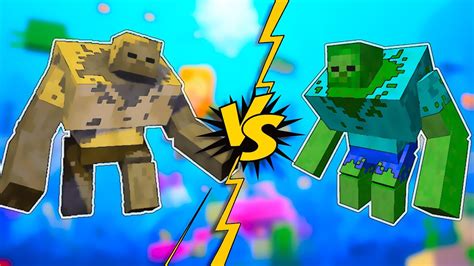 Mutant Zombie Vs Mutant Husk Minecraft Mob Battle Youtube