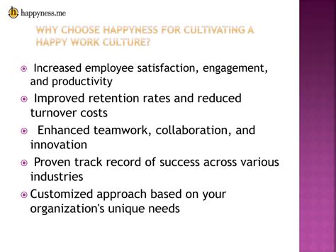 Ppt Unlock Workplace Happiness With Happyness Consulting Cultivate A