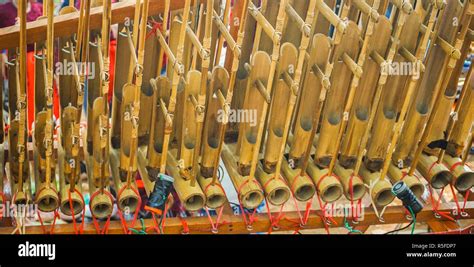 Angklung Traditional Indonesia Music From Sunda West Java Made From