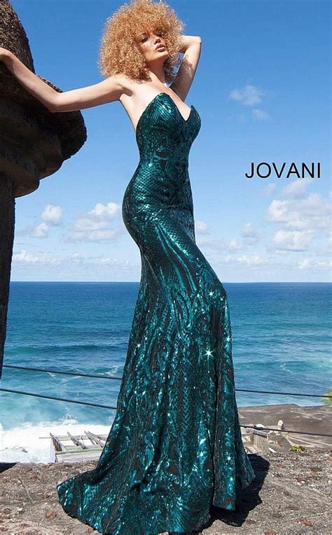 Jovani 2670 Long Fitted Sequin Embellished Prom Dress Mermaid