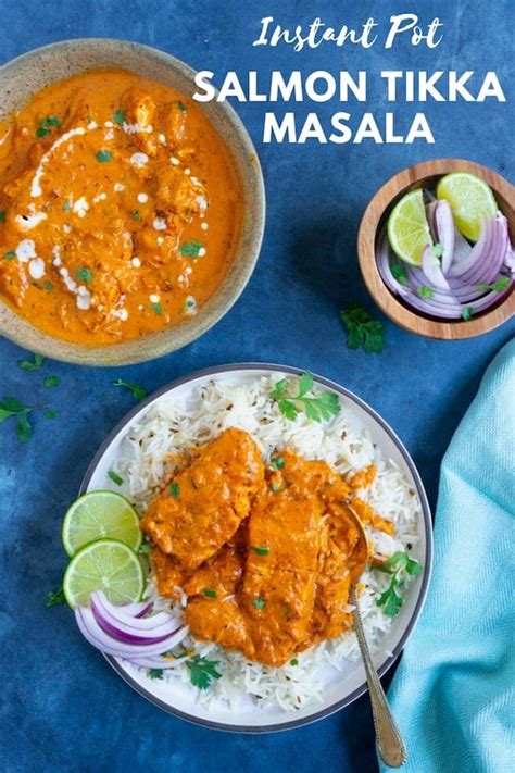 Instant Pot Salmon Tikka Masala Pressure Cooker Piping Pot Curry