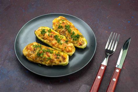 Courgettes Farcies Aux Aubergines Au Four Un D Licieux Plat