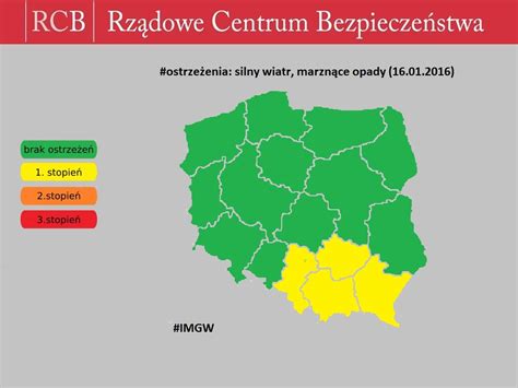 Rządowe Centrum Bezpieczeństwa on Twitter ostrzeżenia IMGW przed