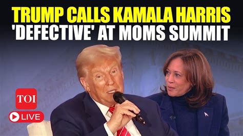 Donald Trump Calls Kamala Harris Defective At Moms For Liberty