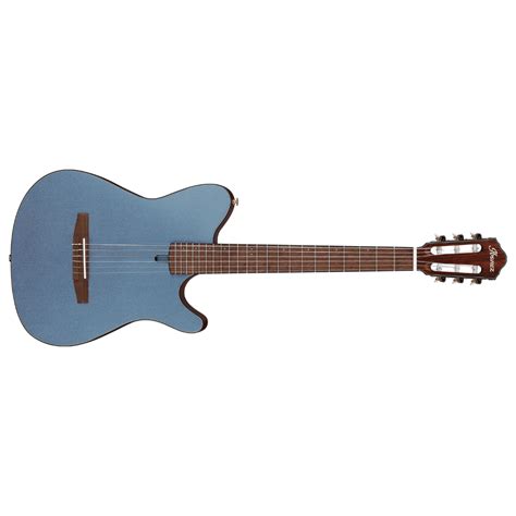 Ibanez Frh N Ibf Electro Nylon Guitar Indigo Blue Metallic Flat