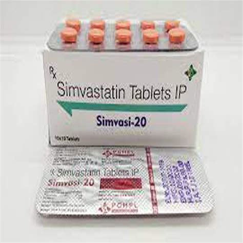 Simvastatin 20mg Tablet At Rs 284strip Nagpur Id 20710125255