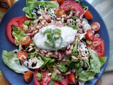 Tomaat garnaal salade à la Naessens Pascale Garnalen salade Lekker