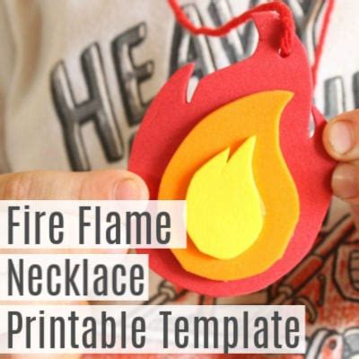 How to Make a Fire Flame Necklace for Kids | Brilliant Little Ideas