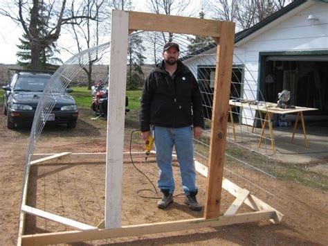 Building A Chicken Coop Hoop House Part I Chicken Coop Hoop House