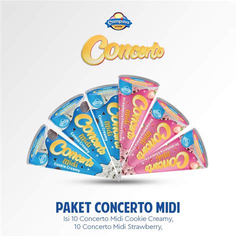 Jual Campina Paket Ice Cream Campina Concerto Midi Es Krim Shopee