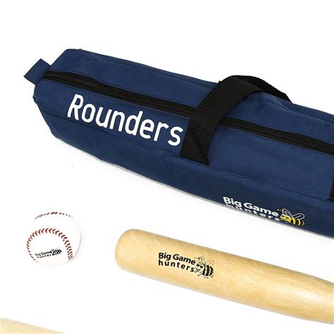 Garden Rounders Set Bat Posts Ball And Bag