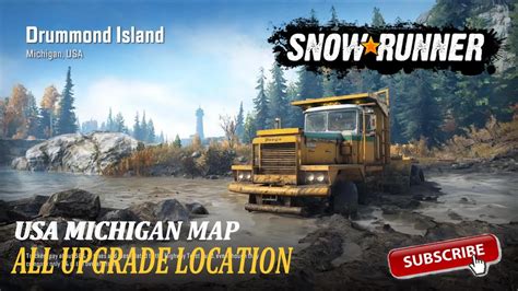 Snow Runner Drummond Island Michigan USA ALL UPGRADE YouTube