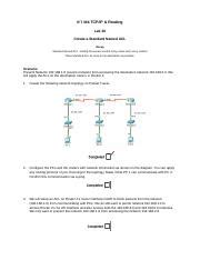 Configuring Standard Named Access Control Lists For Network Course Hero