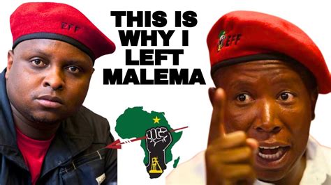 Floyd Shivambu Explained Why He Left Julius Malema S Eff Party Youtube