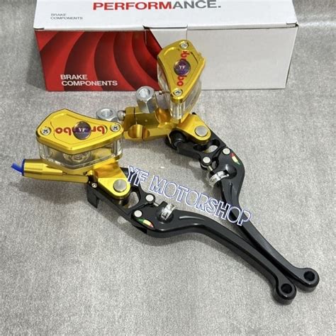 Jual Handle Master Rem RCS 98 Gold 2 Tabung Oval PnP PCX Nmax ADV Xmax