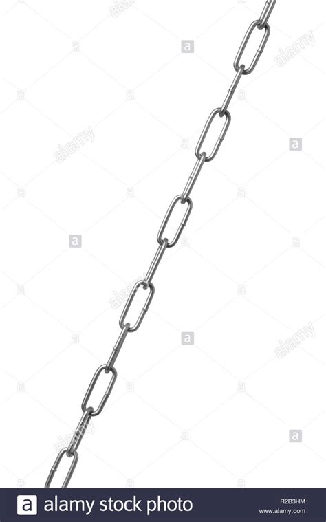 Steel Chain Isolated On White Stock Photo Alamy