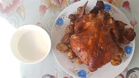 Ganito Ang Gawin Mo Sa Manok Roasted Chicken With Garlic Dip YouTube